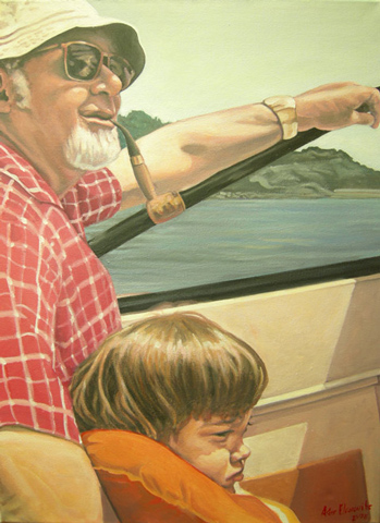 Retrato familia navegando