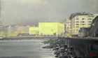 Luces del Kursaal. &Oacute;leo sobre tela